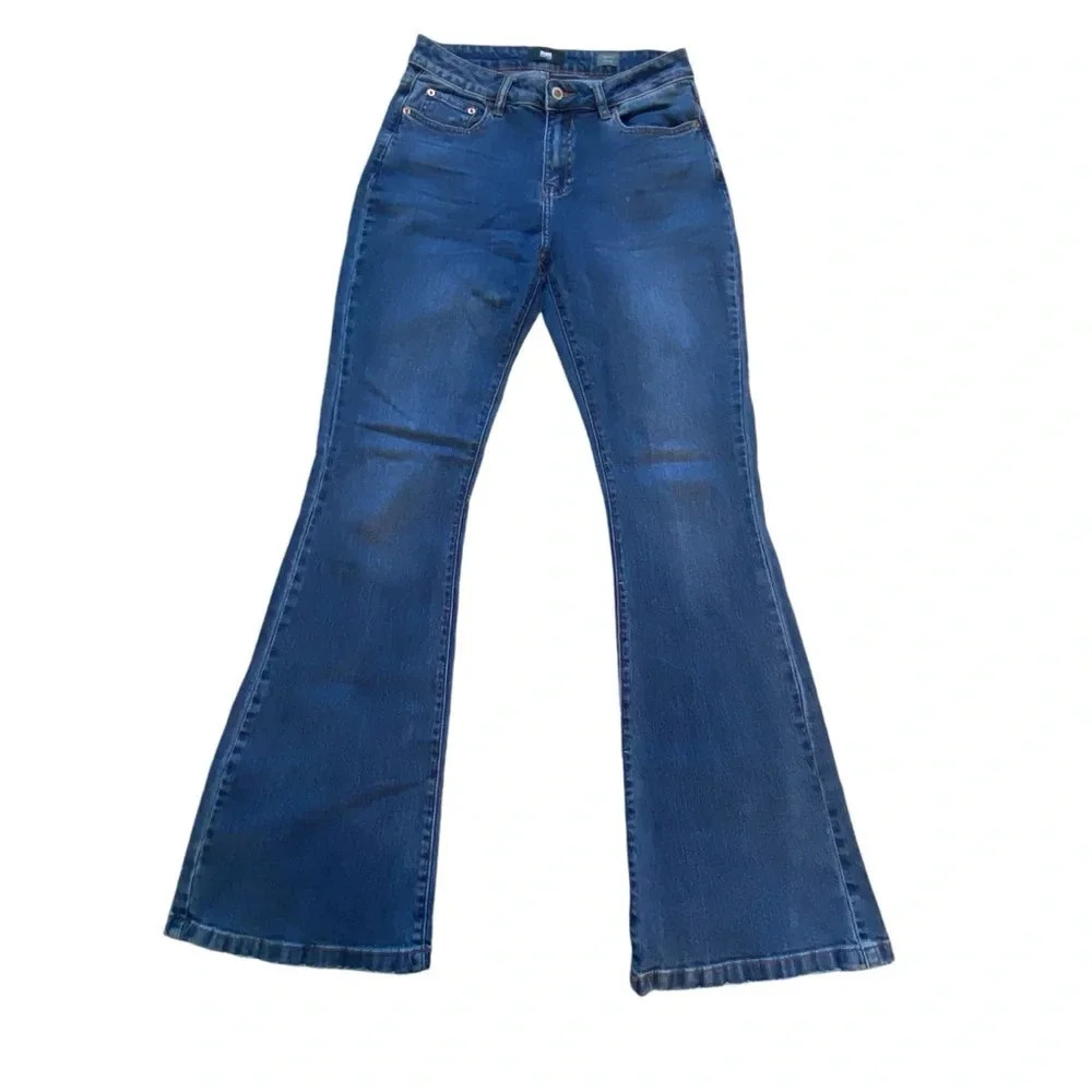 l&m Black Label High-Rise‎ Flare Women's Jeans Denim Size 9 Cotton 187135HF